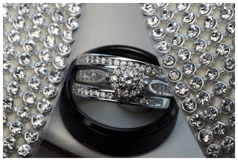 Wedding ring using macro photography.